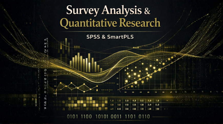 تحليل الاستبيانات والبحث الكمي باستخدام SPSS وSmartPLS